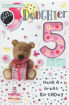 Picture of DAUGHTER 5 TODAY  BIRTHDAY CARD